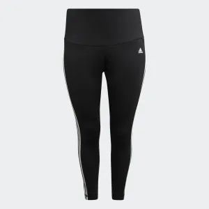 Adidas Womens Designed To Move High-Rise 3-Stripes ⅞ Sport Leggings