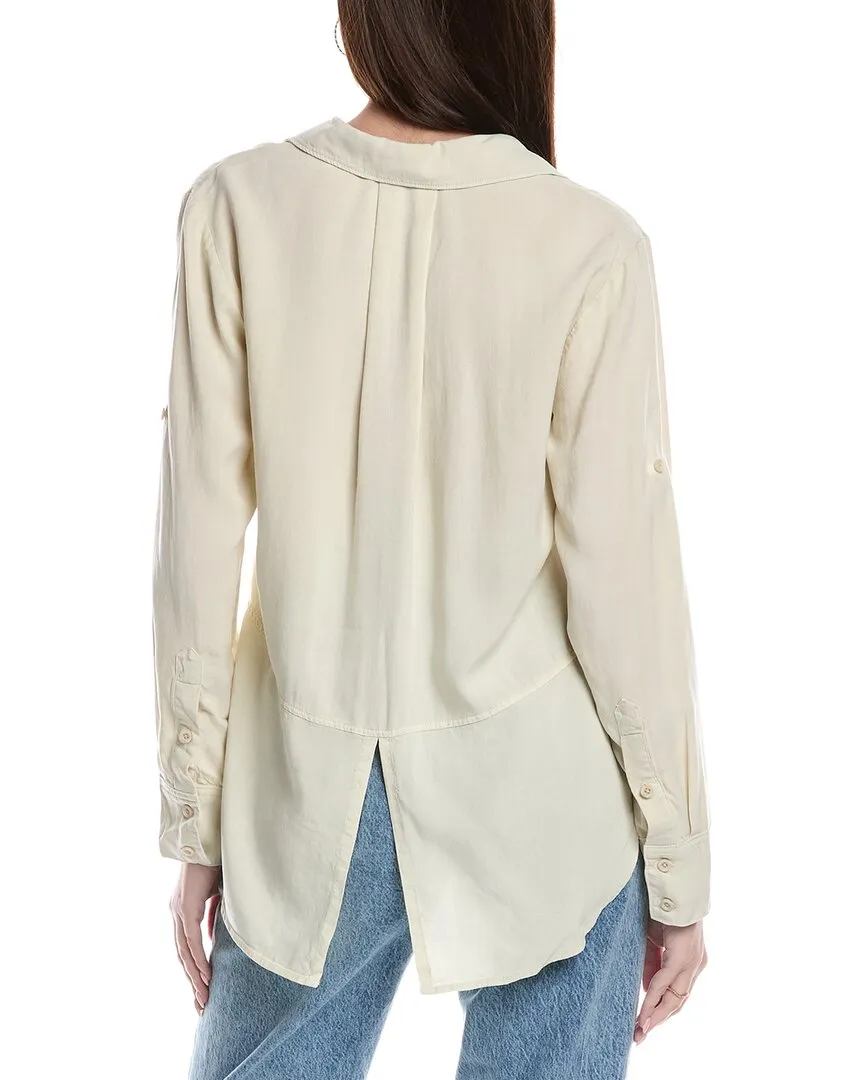 Bella Dahl Split Back Button-Down Blouse