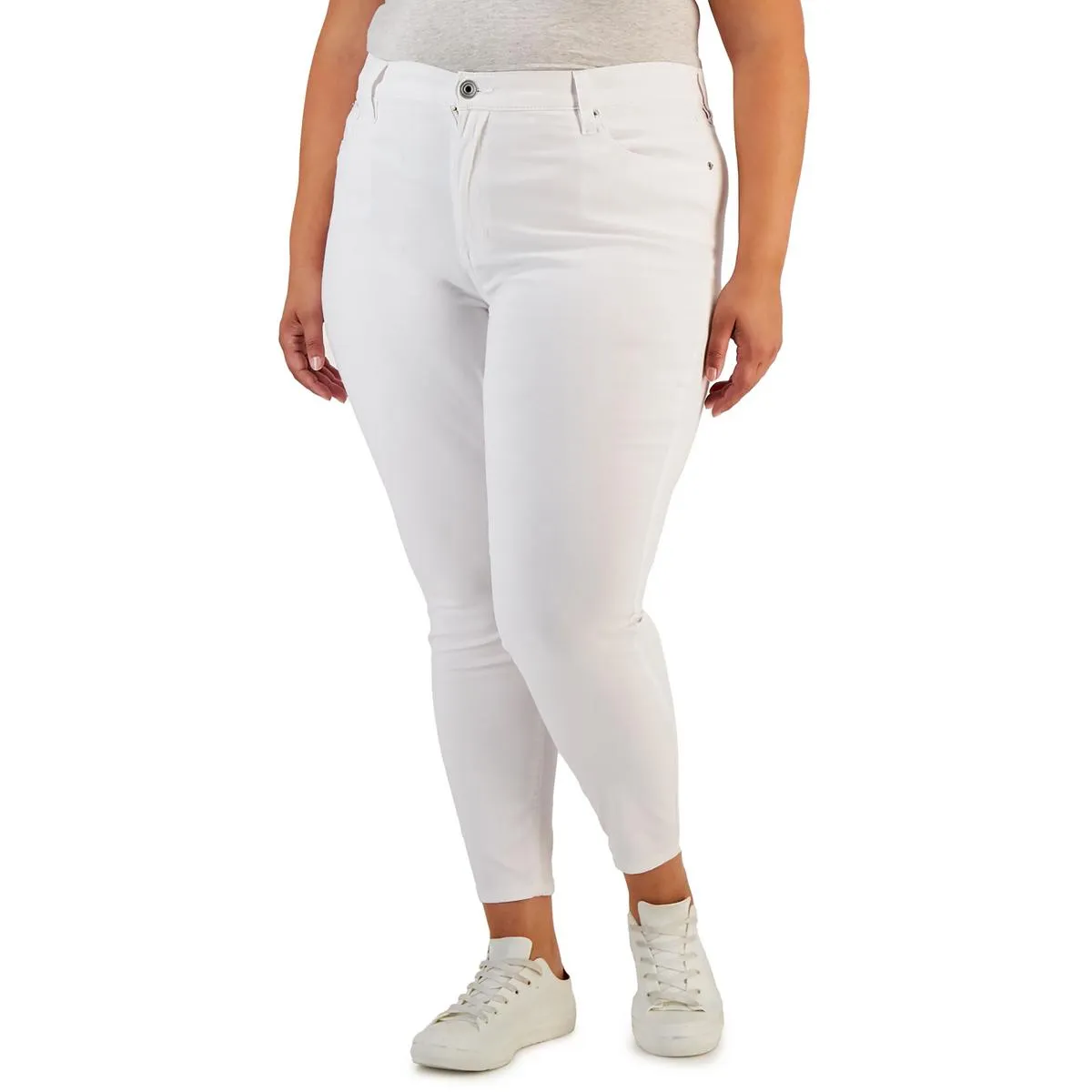 Celebrity Pink Womens Plus High Rise Stretch Skinny Jeans