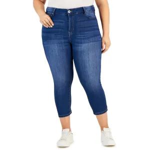 Celebrity Pink Womens Plus Mid-Rise Cropped Skinny Jeans