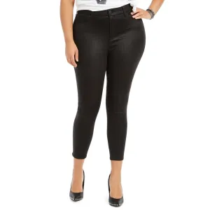 Celebrity Pink Womens Plus Party Textured Ankle Jeans