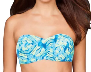 Dd-Cup Convertible Underwire Bikini Bra In Blue Amazon