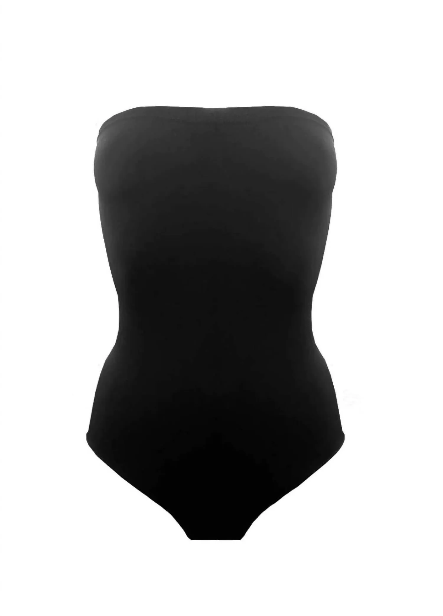 Energized Strapless Bodysuit In Black