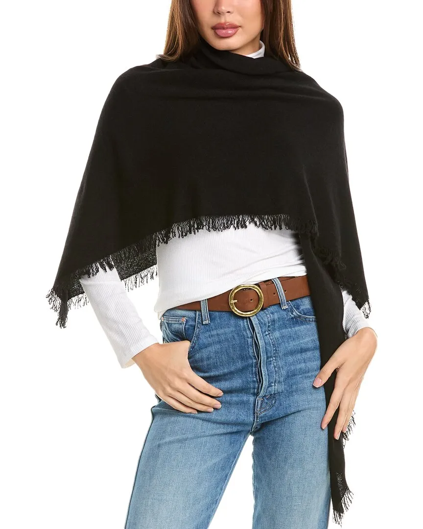 Forte Cashmere Fringe Cashmere Triangle Wrap