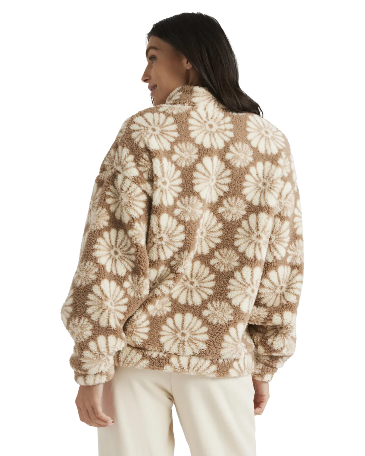 Jive Talking Fleece Jacket in Portobella Tropical Tile