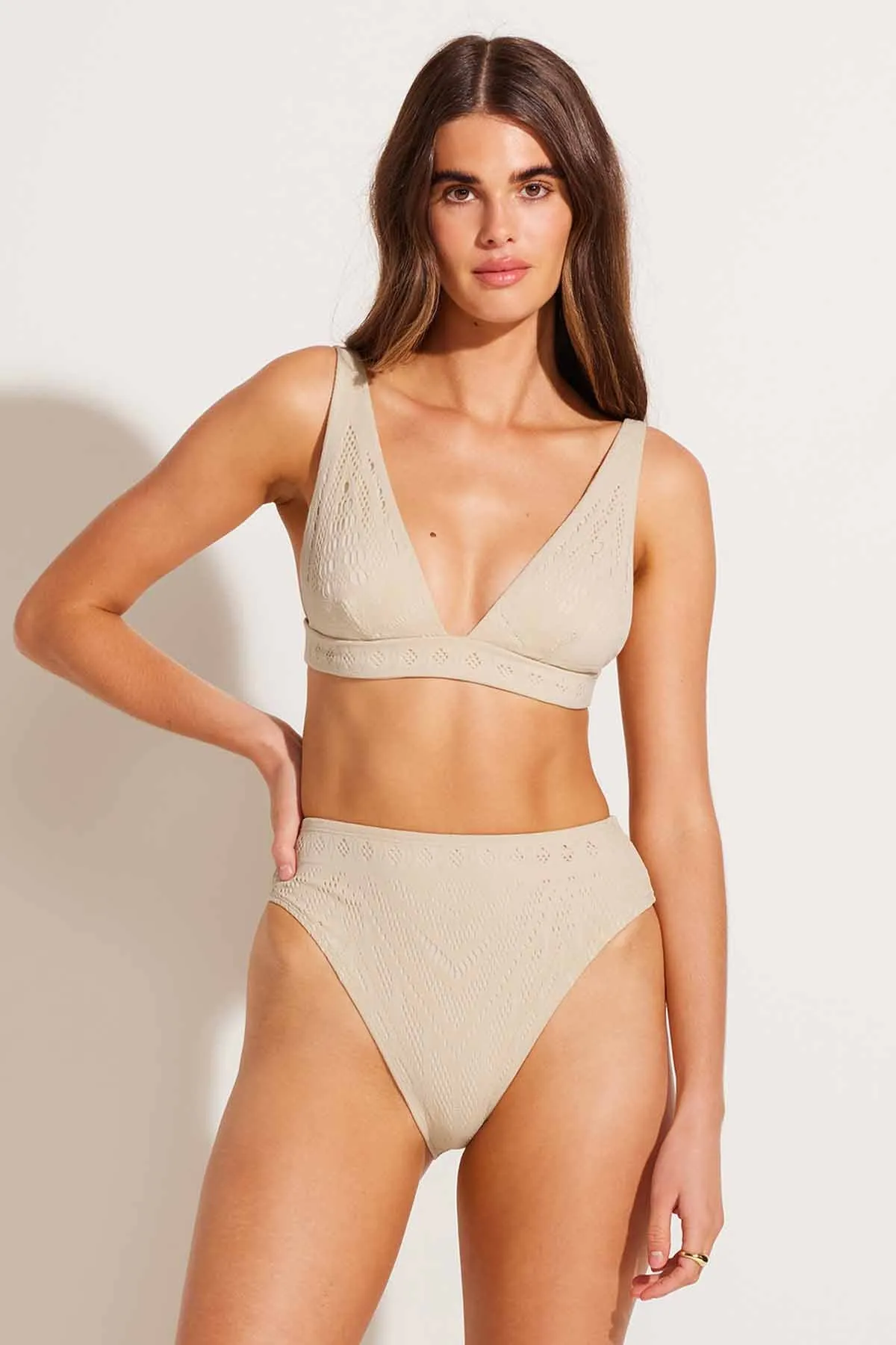 Lyra Elongated Triangle Bikini Top