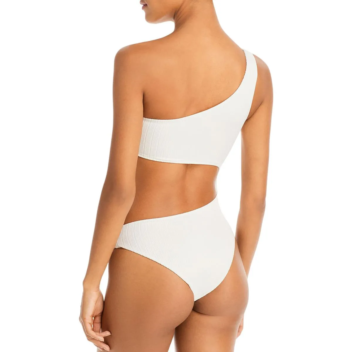Mila Womens One-Shoulder Cut-Out One-Piece Swimsuit