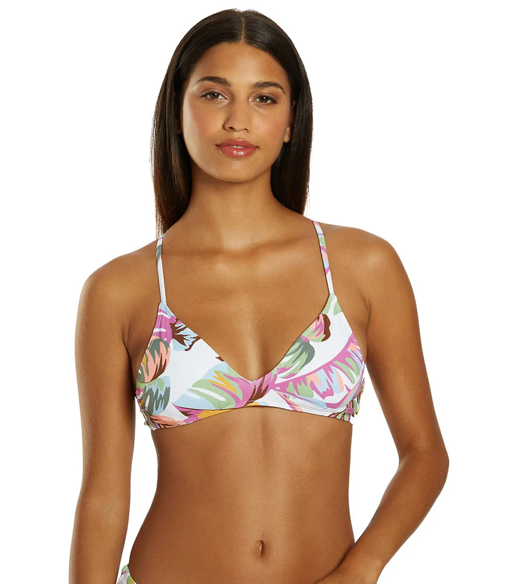 Printed Beach Classics Strappy Bra Bikini Top