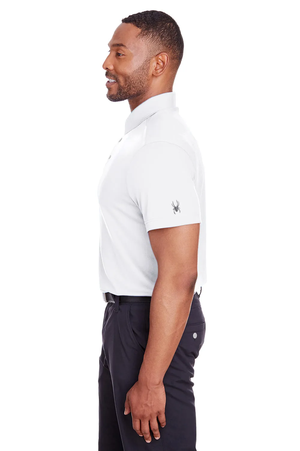 Spyder Mens Freestyle Short Sleeve Polo Shirt - White