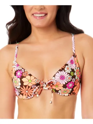 Womens Floral Underwire Bikini Swim top