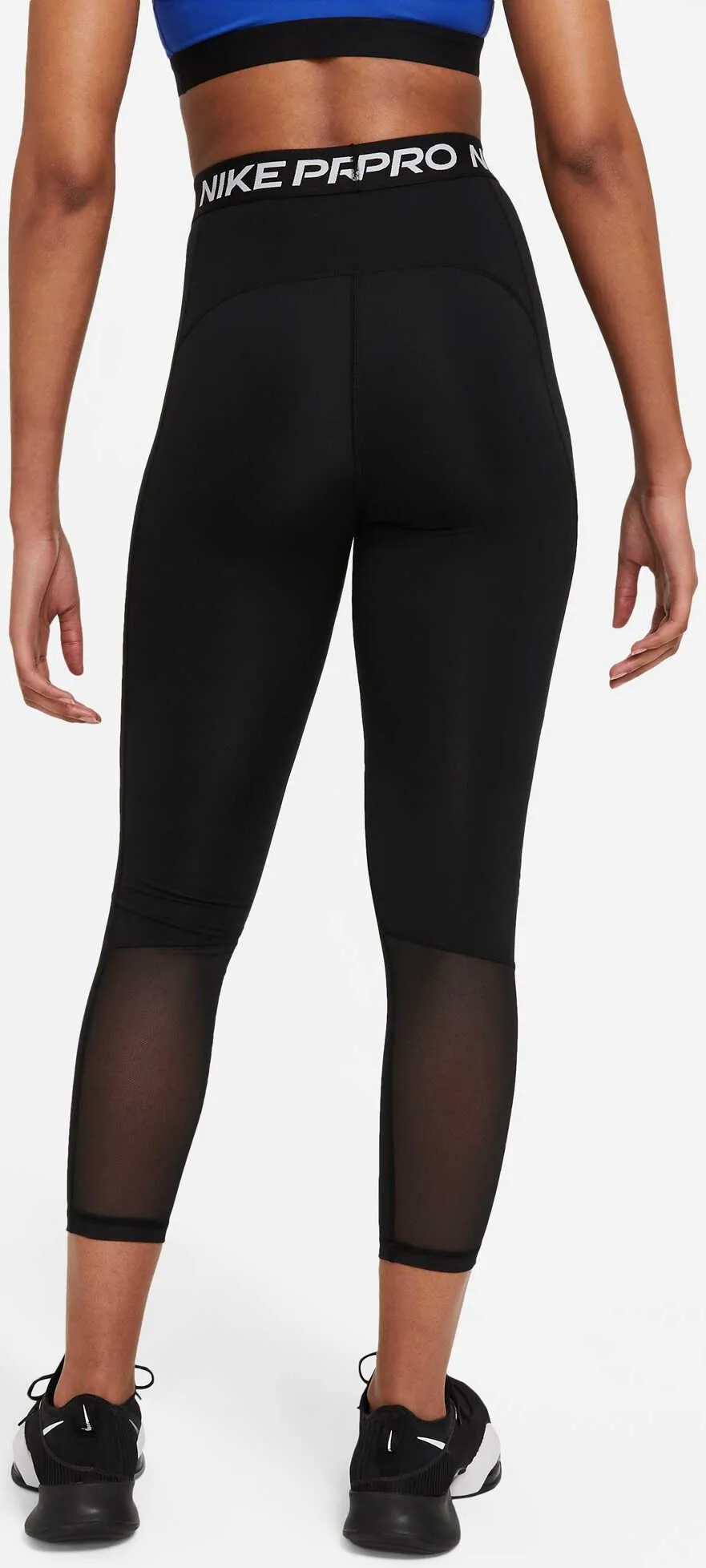 Women's Pro 365 High-Waisted 7/8 Mesh Panel Leggings