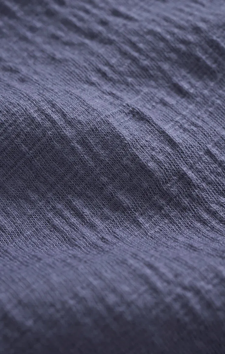 ZSUPPLY Delavine Textured Midi Skirt - Worn Blue
